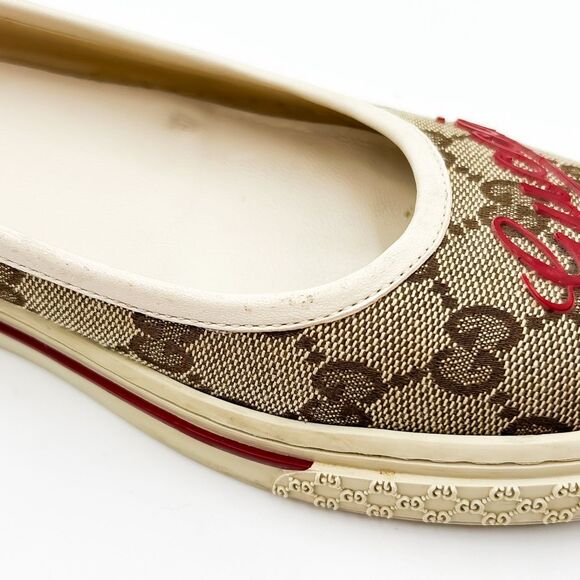 Gucci GG Supreme Monogram Slip On Flats Size 39, 9 - Picture 14 of 14
